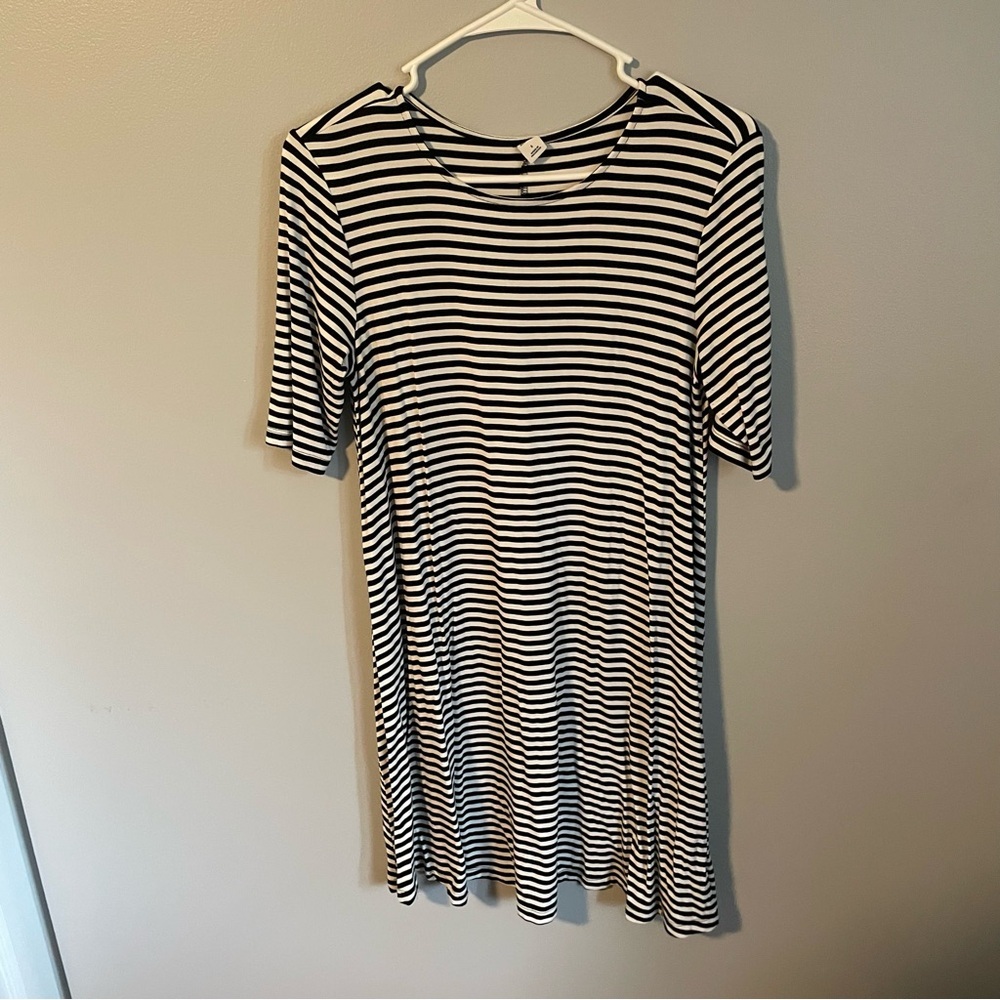Black and White Stripe Dress